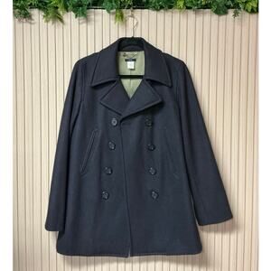 J.Crew Women’s Navy Wool Peacoat Size M